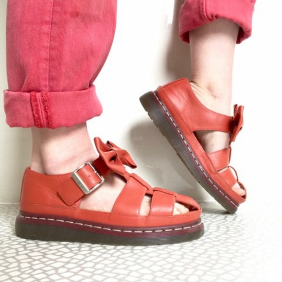 Dr. Martens x Agyness Deyn platform bow sandals